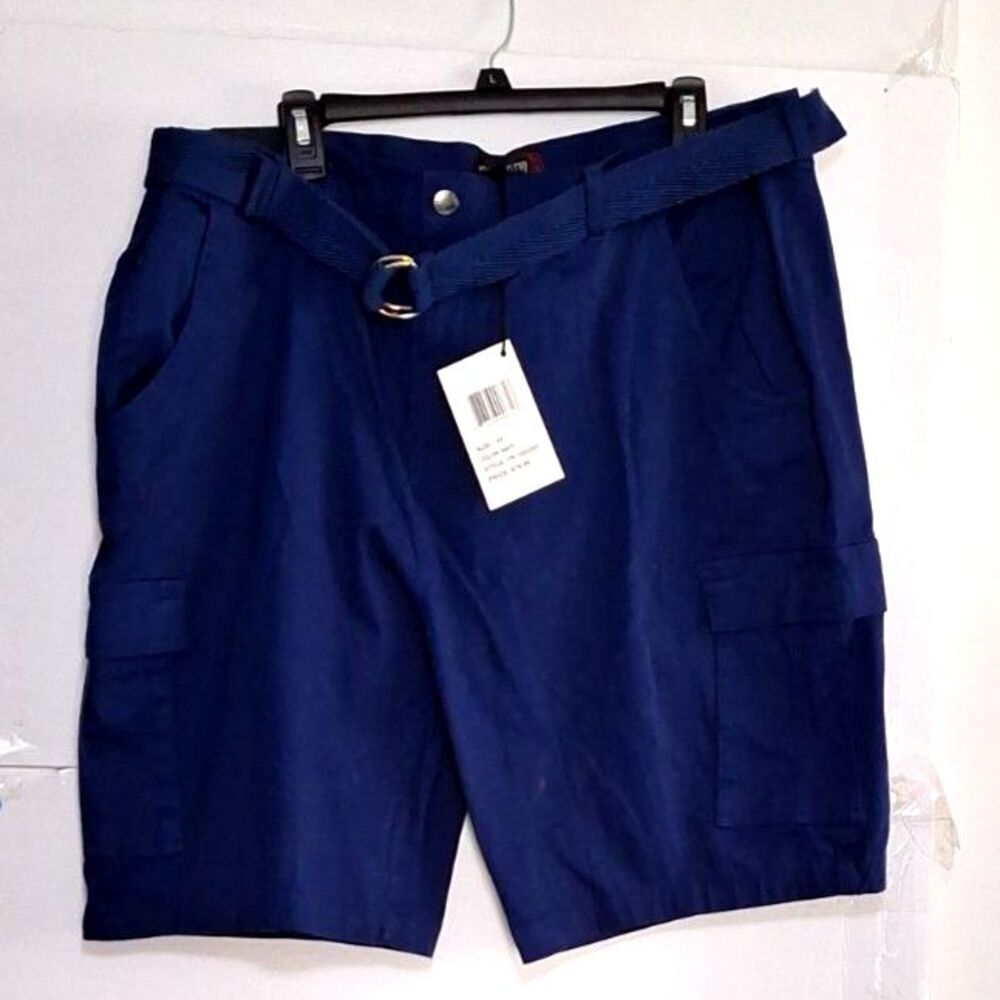 Triple Eleven Men's Cargo Shorts Belted Utility Tactical Hiking NWT Size 42